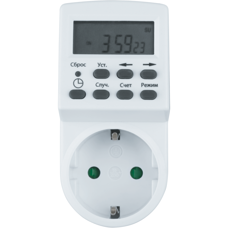 Таймер 61 555 NTR-E-S01-WH розет. электрон. Navigator 61555