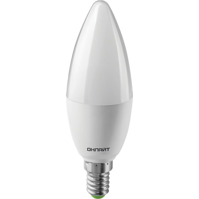 Лампа светодиодная 61 957 OLL-C37-10-230-4K-E14-FR 10Вт ОНЛАЙТ 61957