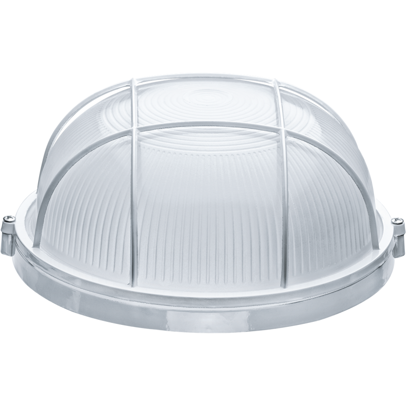 Светильник ЛОН 94 807 NBL-R2-100-E27/WH 1х100Вт E27 IP54 (аналог НПБ 1102 бел. круг с решеткой 100Вт) Navigator 94807