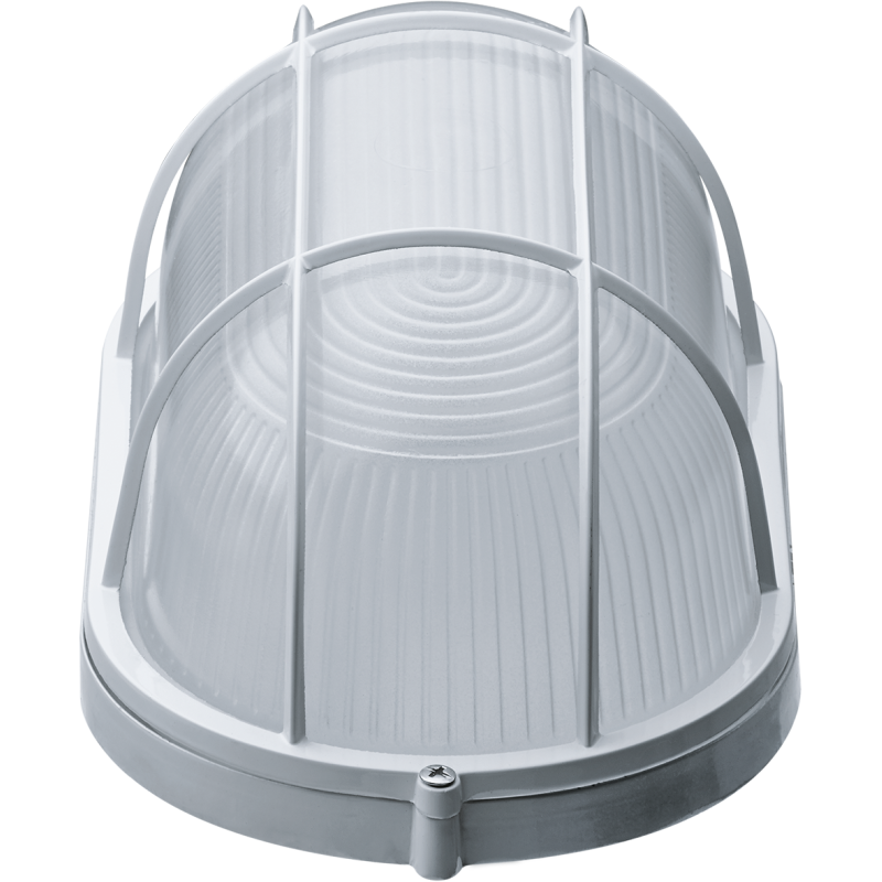 Светильник ЛОН 94 805 NBL-O2-100-E27/WH 1х100Вт E27 IP54 (аналог НПБ 1202 бел. овал с решеткой 100Вт) Navigator 94805