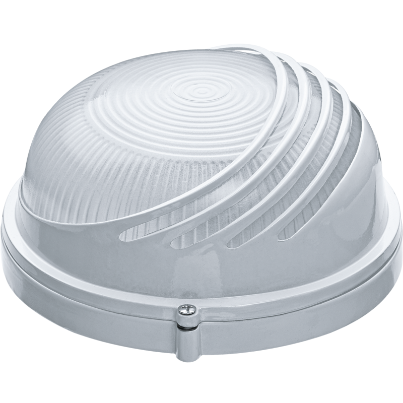 Светильник ЛОН 94 817 NBL-R3-60-E27/WH 1х60Вт E27 IP54 (аналог НПБ 1307 бел. круг ресн. 60Вт) Navigator 94817