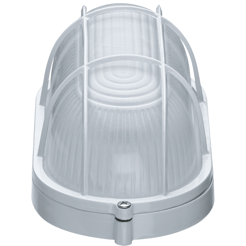 Светильник ЛОН 94 801 NBL-O2-60-E27/WH 1х60Вт E27 IP54 (аналог НПБ 1402 бел. овал с решеткой 60Вт) Navigator 94801