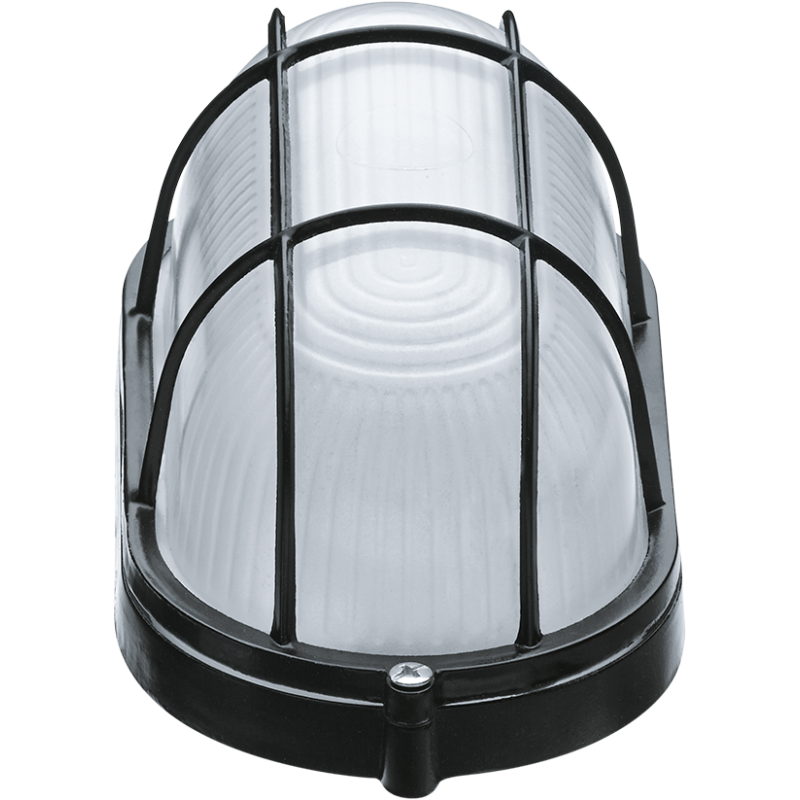 Светильник ЛОН 94 808 NBL-O2-60-E27/BL 1х60Вт E27 IP54 (аналог НПБ 1402 черн. овал с решеткой 60Вт) Navigator 94808