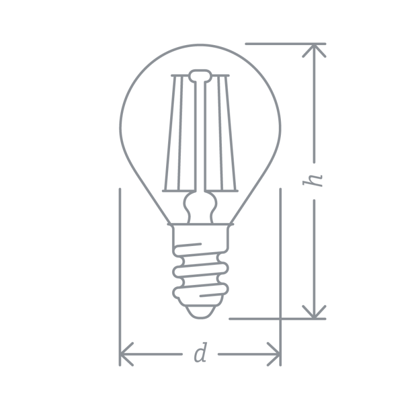 Лампа светодиодная 71 309 NLL-F-G45-4-230-2.7K-E14 4Вт шар 2700К тепл. бел. E14 350лм 176-264В Navigator 71309