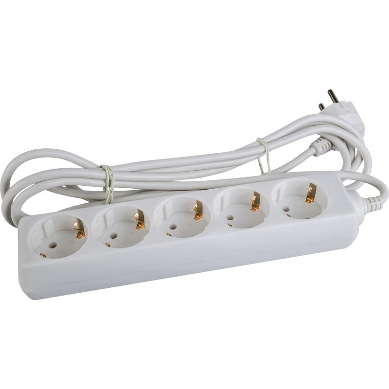 Удлинитель 5х5м с заземл. 10А IP20 NPE-S-05-500-E-3х0.75 ПВС 3х0.75 Navigator 71556