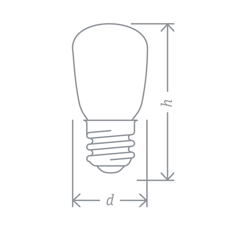 Лампа светодиодная 71 354 T26-230-2.7K-E14 2Вт цилиндр 2700К тепл. бел. E14 100лм 220-240В Navigator 71354