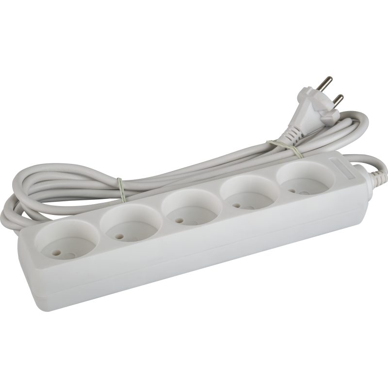 Удлинитель 5х5м без заземл. 10А IP20 NPE-S-05-500-X-2х0.75 Navigator 71554