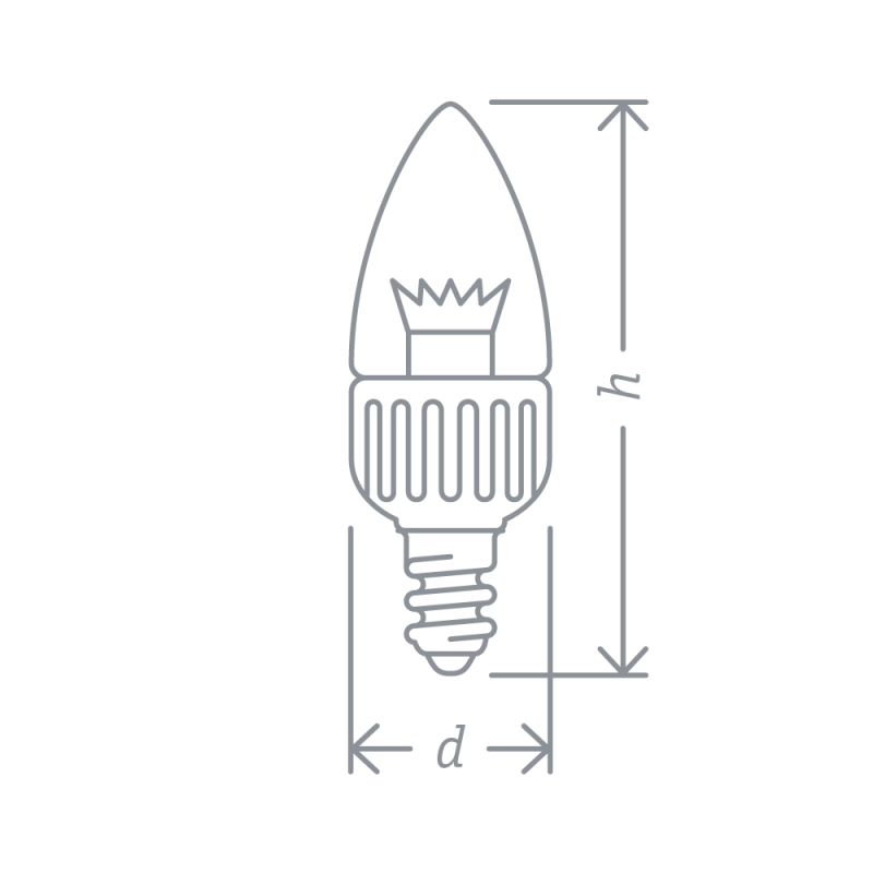 Лампа светодиодная 71 853 NLL-C37-7-230-4K-E14-CL 7Вт свеча 4000К бел. E14 525лм 230В Navigator 71853