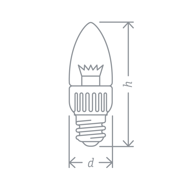 Лампа светодиодная 71 851 NLL-C37-7-230-4K-E27-CL 7Вт свеча 4000К бел. E27 525лм 230В Navigator 71851