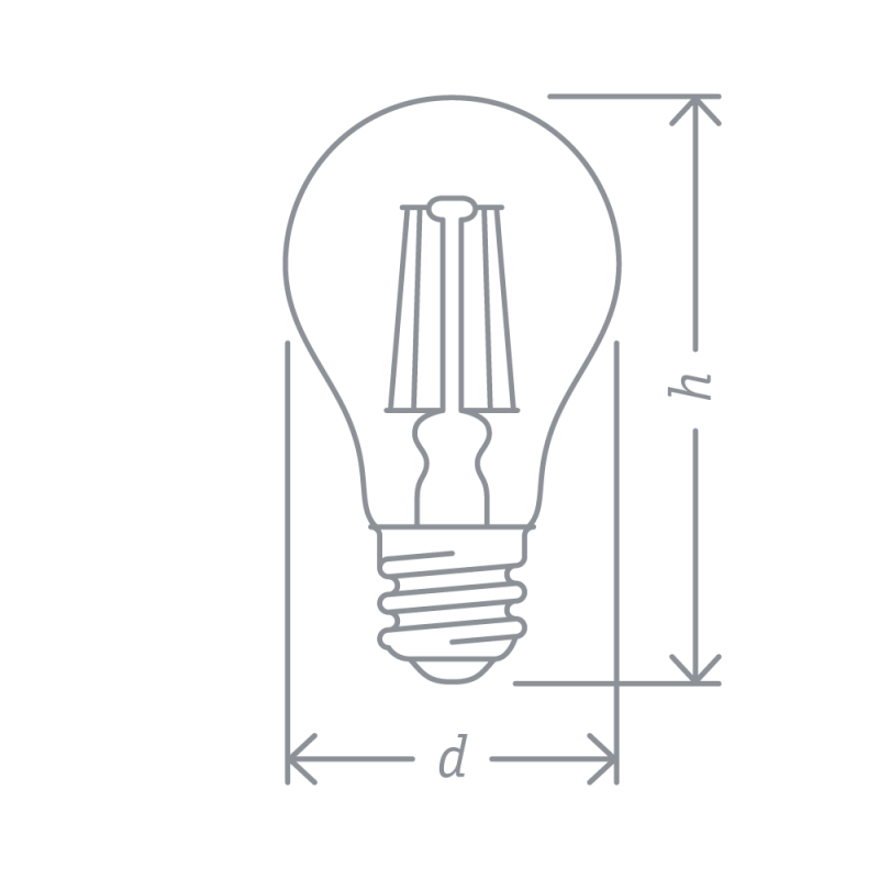 Лампа светодиодная 61 345 NLL-F-A60-8-230-4K-E27 Navigator 61345
