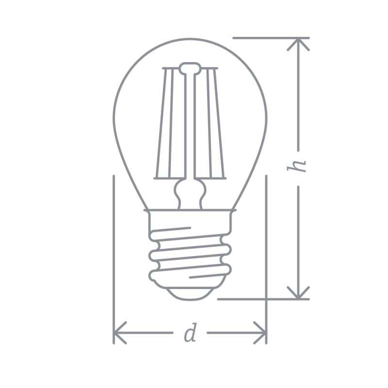 Лампа светодиодная 61 343 NLL-F-G45-4-230-4K-E27 Navigator 61343