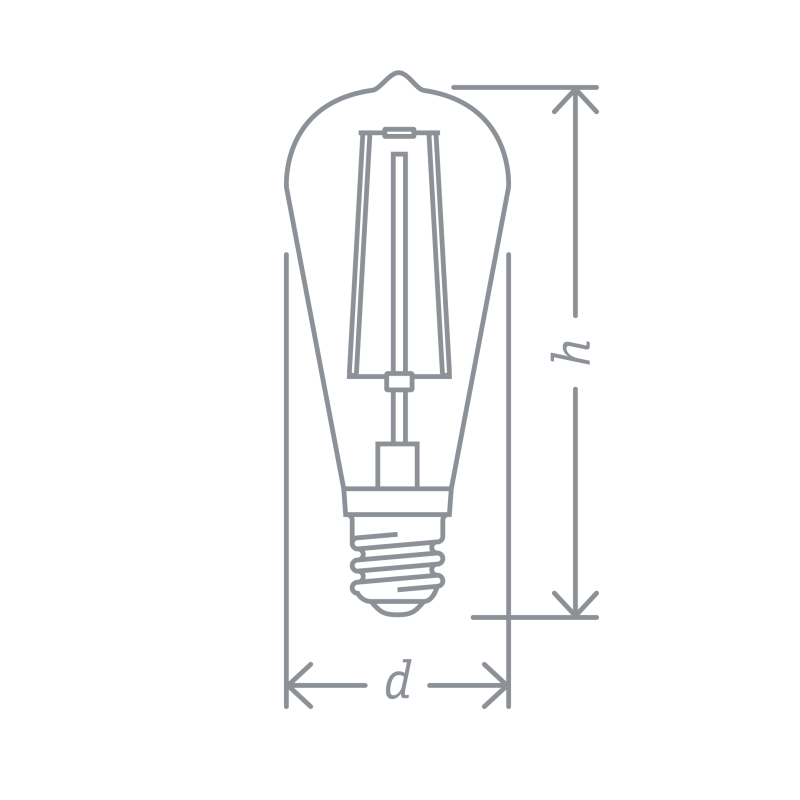 Лампа светодиодная 61 485 NLL-F-ST64-4-230-2.5К-E27 Navigator 61485