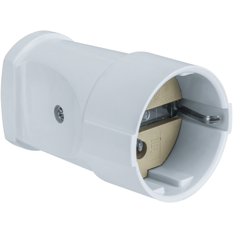 Розетка 61 366 NCA-SК01-16A-E-WH переносная с заземл. бел. Navigator 61366