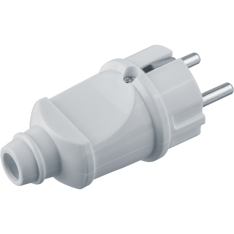 Вилка 61 359 NCA-PL02-16A-E-WH прямая с заземл. бел. Navigator 61359