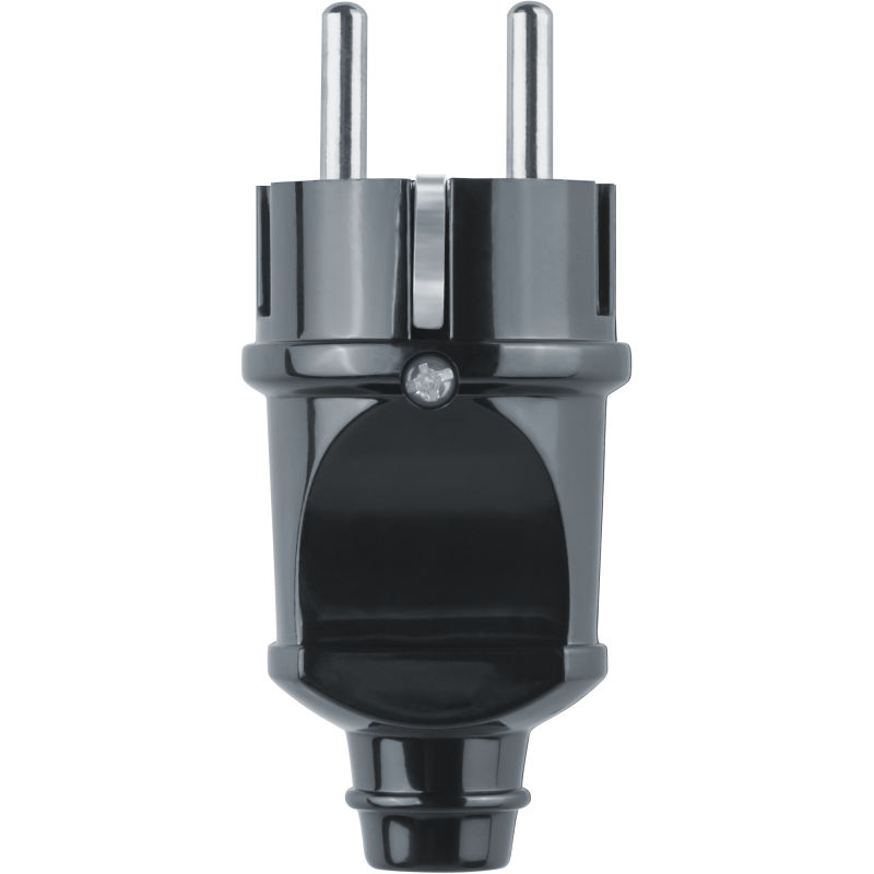 Вилка 61 360 NCA-PL02-16A-E-BL прямая с заземл. черн. Navigator 61360