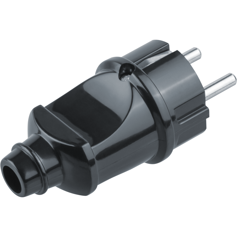 Вилка 61 360 NCA-PL02-16A-E-BL прямая с заземл. черн. Navigator 61360