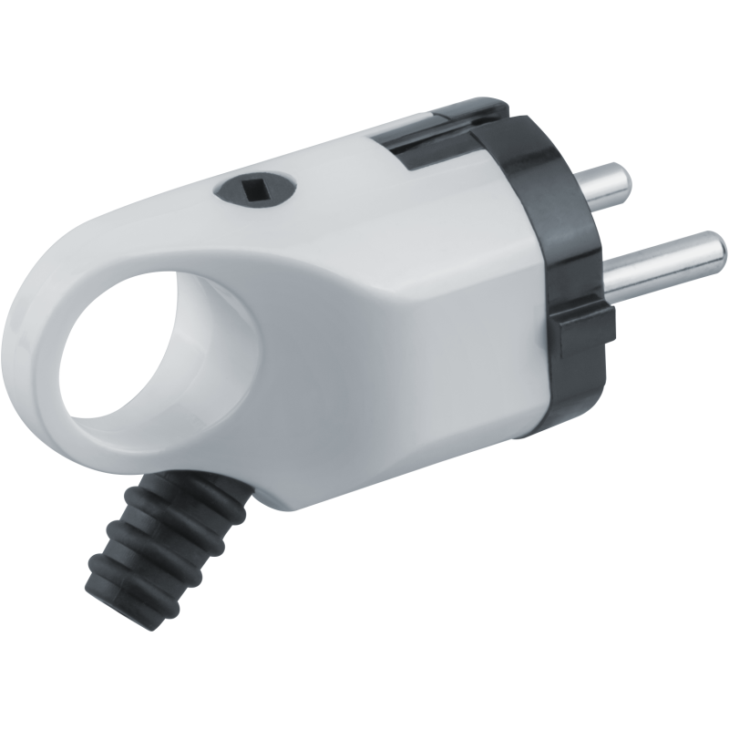 Вилка 61 361 NCA-PL03-16A-E-WH угловая с заземл. бел. Navigator 61361