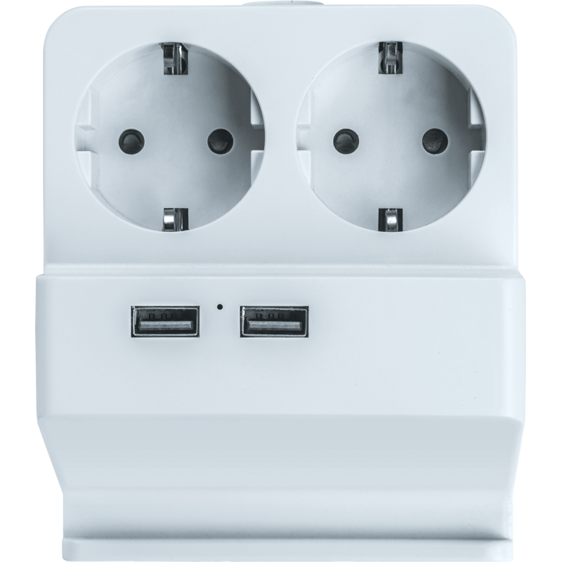 Удлинитель 61 457 NPE-USB03-02-150-E-3х1 1.5м USB2.1A Navigator 61457