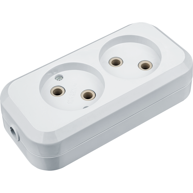 Колодка клеммная 61 583 NCA-BL01-02-х-WH 2гн без заземл. АБС пласт. Navigator 61583