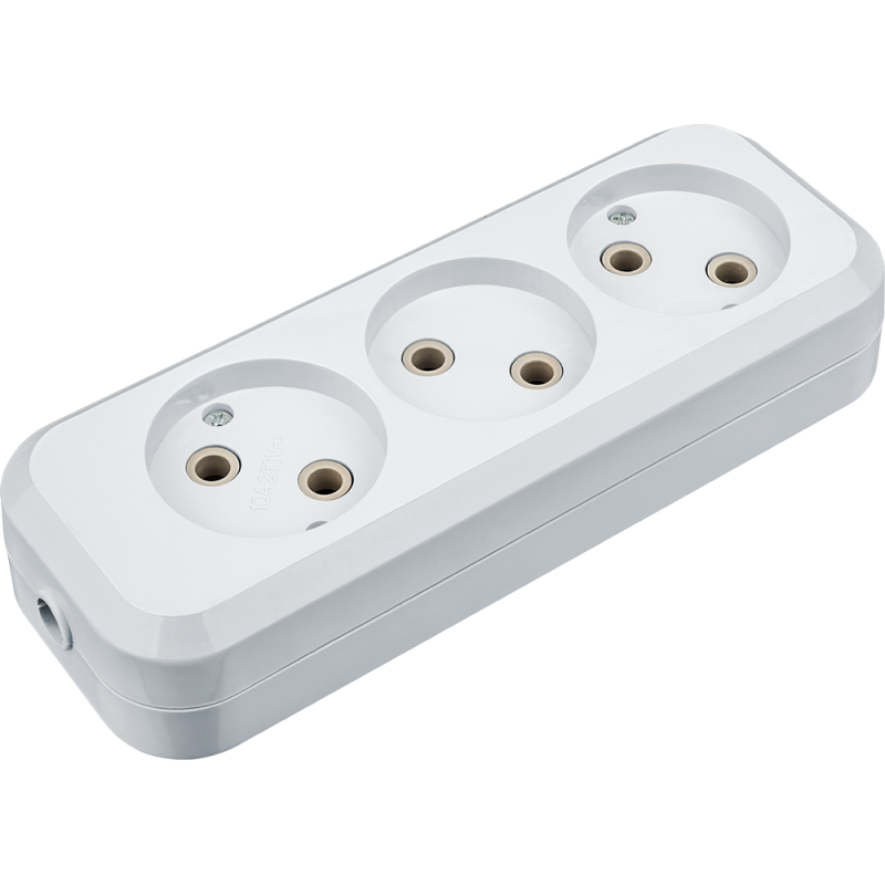 Колодка клеммная 61 585 NCA-BL01-03-х-WH 3гн без заземл. АБС пласт. Navigator 61585