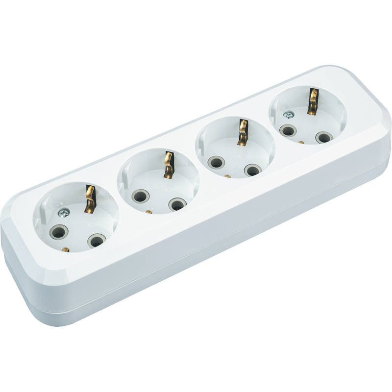 Колодка клеммная 61 586 NCA-BL01-04-E-WH 4гн с заземл. АБС пласт. Navigator 61586