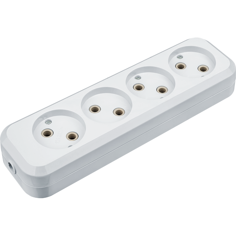 Колодка клеммная 61 587 NCA-BL01-04-х-WH 4гн без заземл. АБС пласт. Navigator 61587