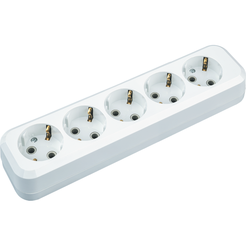 Колодка клеммная 61 588 NCA-BL01-05-E-WH 5гн с заземл. АБС пласт. Navigator 61588