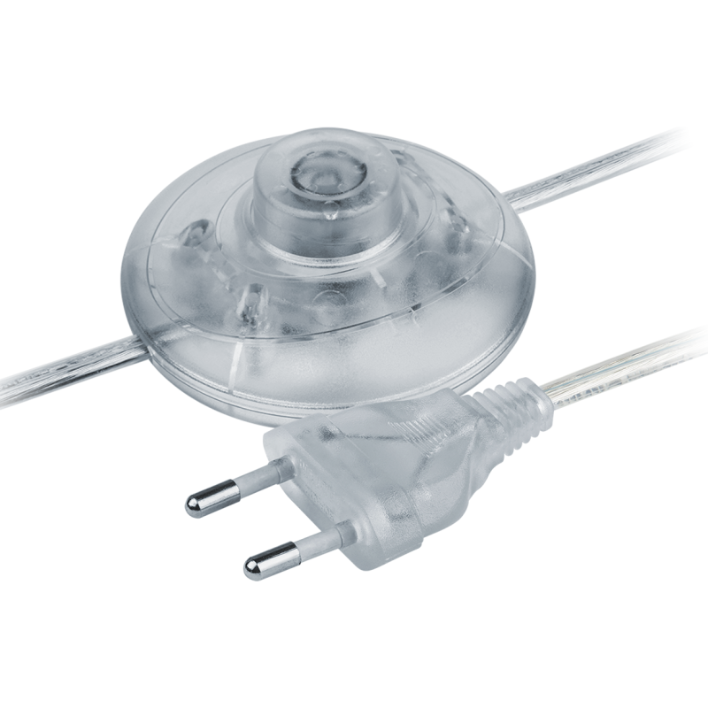 Шнур 61 719 NPS-FS01-170-2х0.5-TR 1.7м с выкл. прозр. Navigator 61719