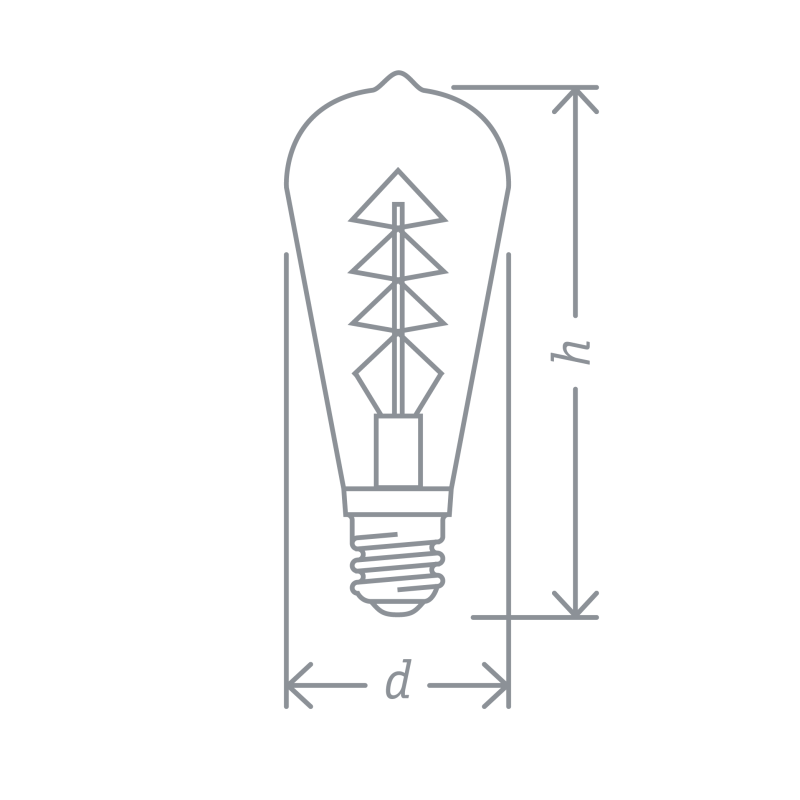 Лампа светодиодная 61 628 NLL-F-ST64-4-230-2.5K-E27-SPIRAL Navigator 61628