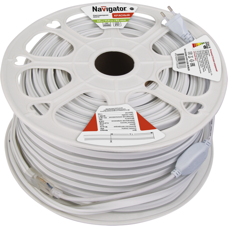 Лента светодиодная 71 933 NLS-2835R92-9-IP67-220V-NEONLED R20 (уп.20м) Navigator 71933