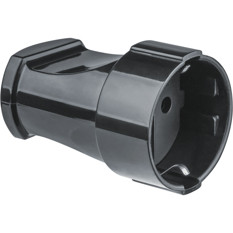 Розетка 61 715 NCA-SK01-16A-E-BL переносная с заземл. черн. Navigator 61715