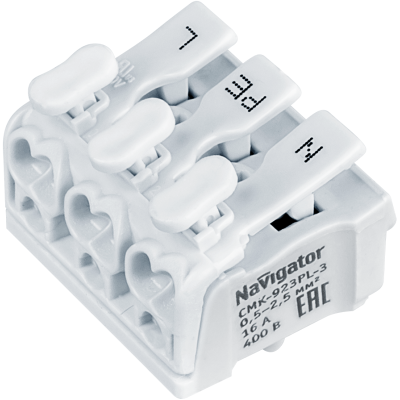 Клемма монтажная 61 691 NTC-CMK-923PL-3-50 (уп.50шт) Navigator 61691