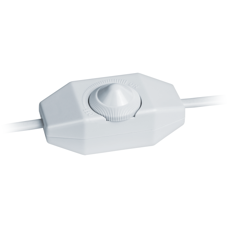 Шнур 61 602 NPS-FS02-170-2х0.5-WH 1.7м с диммир. выкл. бел. Navigator 61602