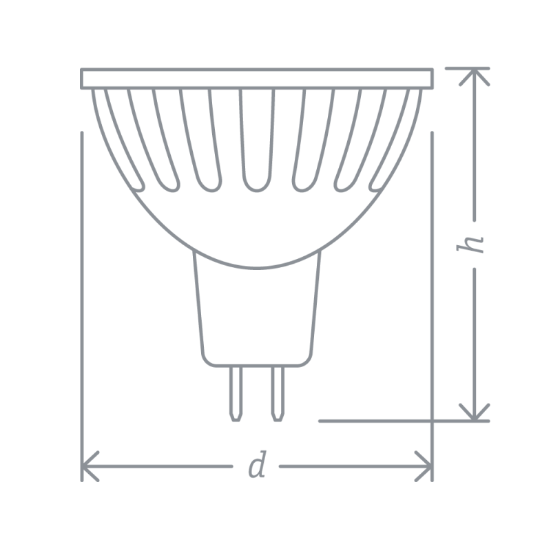 Лампа галогенная 94 206 JCDR 50Вт GU5.3 230В 2000h Navigator 94206