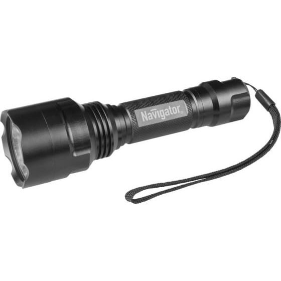 Фонарь светодиодный NPT-P03-18650 1 LED CREE 10Вт аккумуляторный металл (71583)