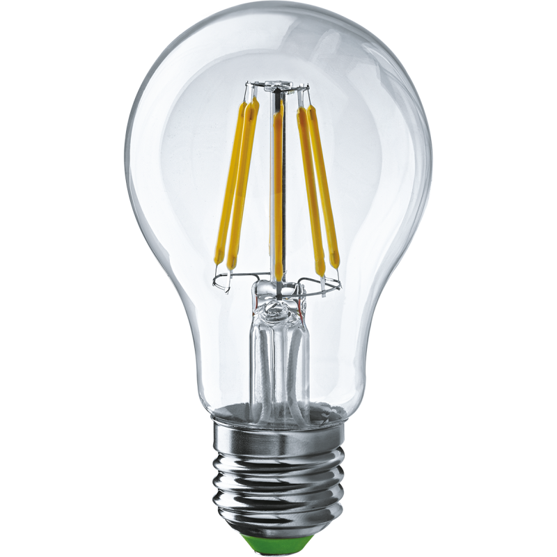 Лампа светодиодная филаментная 80 876 OLL-F-A60-13-230-2.7K-E27 13Вт грушевидная прозрачная 2700К тепл. бел. E27 1300лм 220-240В ОНЛАЙТ 80876