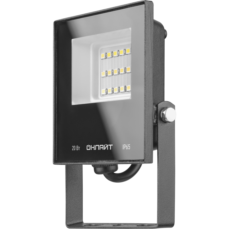 Прожектор светодиодный 61 949 OFL-20-6K-BL-IP65-LED 20Вт 6000К IP65 1600лм черн. ОНЛАЙТ 61949