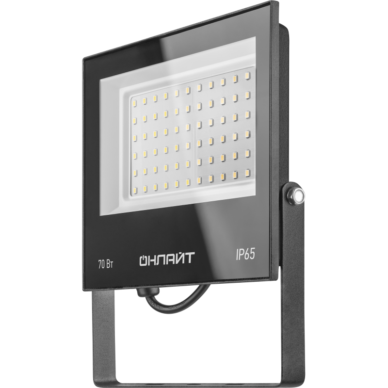 Прожектор светодиодный 61 950 OFL-70-6K-BL-IP65-LED 70Вт 6000К IP65 5600лм черн. ОНЛАЙТ 61950