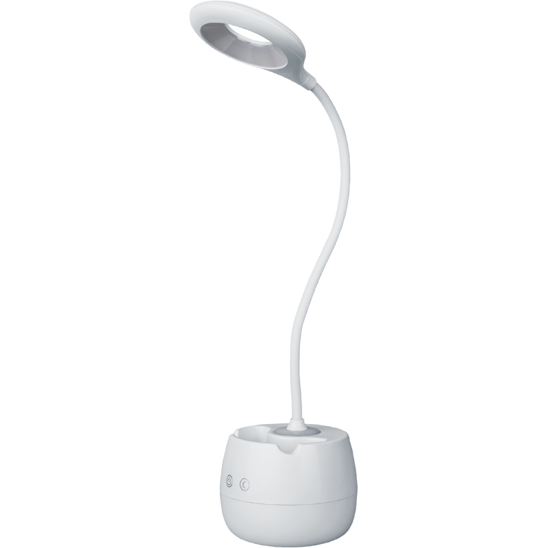 Светильник светодиодный 93 158 NDF-D032-4W-4K-WH-LED 4Вт 4000К 300лм настольный сенсор USB с подставкой для канц. на основании бел. Navigator 93158