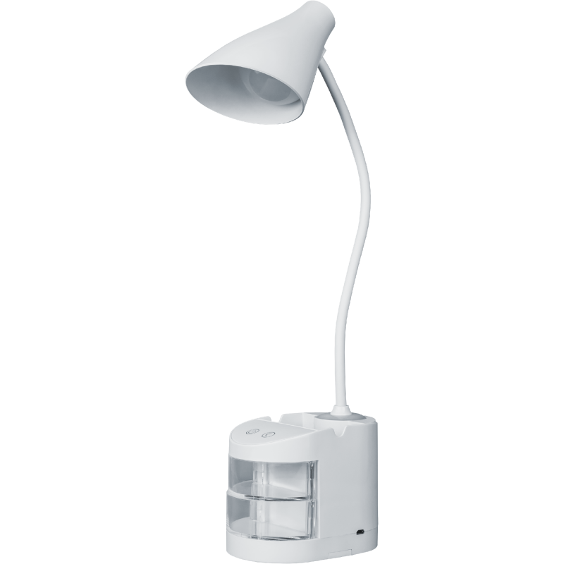 Светильник светодиодный 93 159 NDF-D036-5W-4K-WH-LED 5Вт 4000К 240лм настольный сенсор USB с подставкой для канц. на основании бел. Navigator 93159