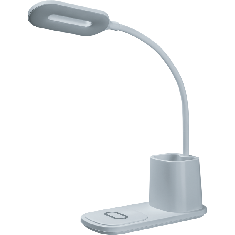 Светильник светодиодный 93 269 NDF-D037-10W-MK-WH-LED 10Вт 3000/4000/6000К 140лм настольный сенсор USB беспров. заряд. моб. устр. с подставкой для канц. на основании бел. NAVIGATOR 93269