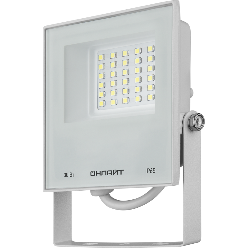 Прожектор светодиодный 90 134 OFL-30-4K-WH-IP65-LED 30Вт 4000К IP65 2400лм бел. ОНЛАЙТ 90134