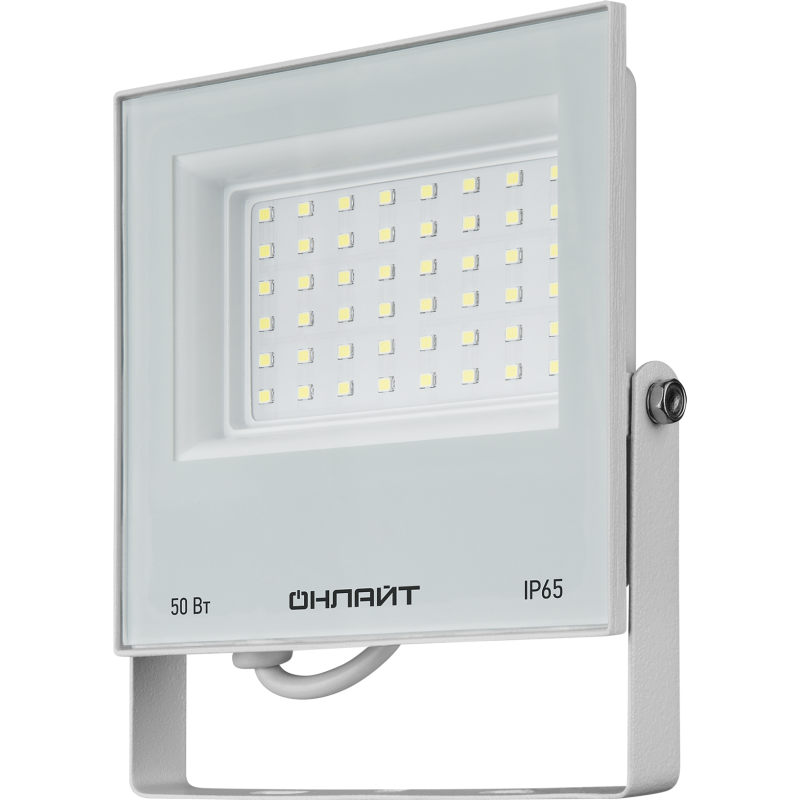 Прожектор светодиодный 90 137 OFL-50-6K-WH-IP65-LED 50Вт 6000К IP65 4000лм бел. ОНЛАЙТ 90137
