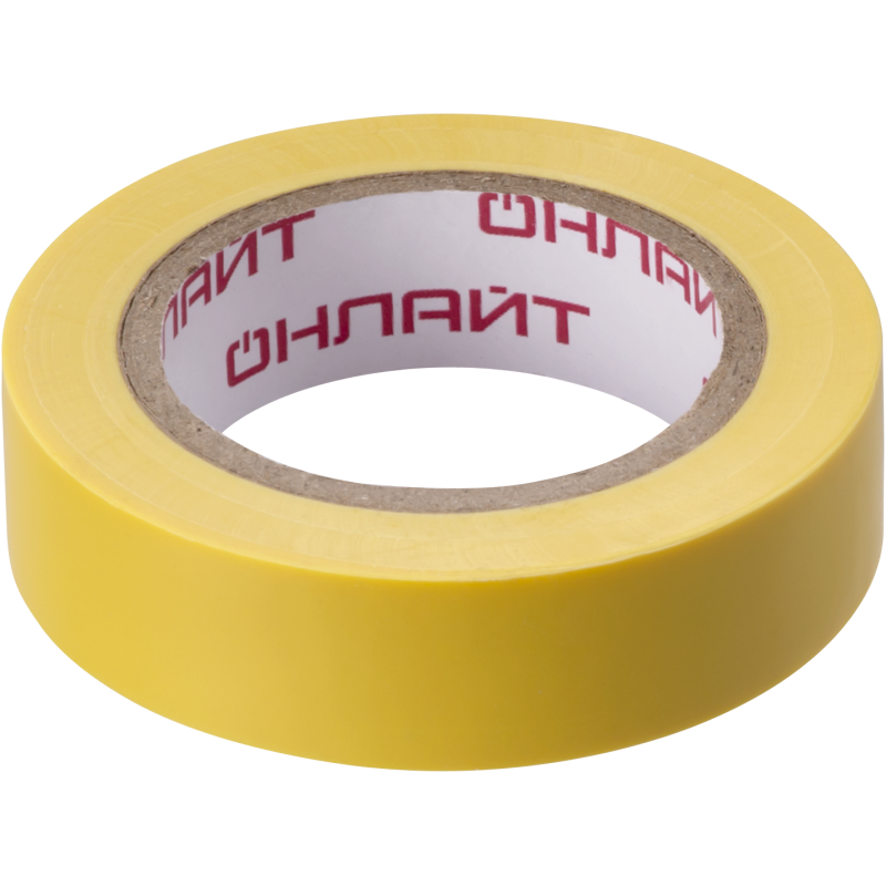 Изолента 61 879 OIT-B15-10/Y ПВХ желт. ОНЛАЙТ 61879
