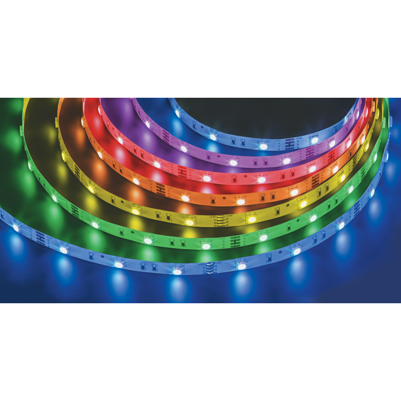 Лента светодиодная 71 444 NLS-5050RGB30-7.2-IP20-12В-Pro R5 7.2Вт/м (уп.5м) Navigator 71444