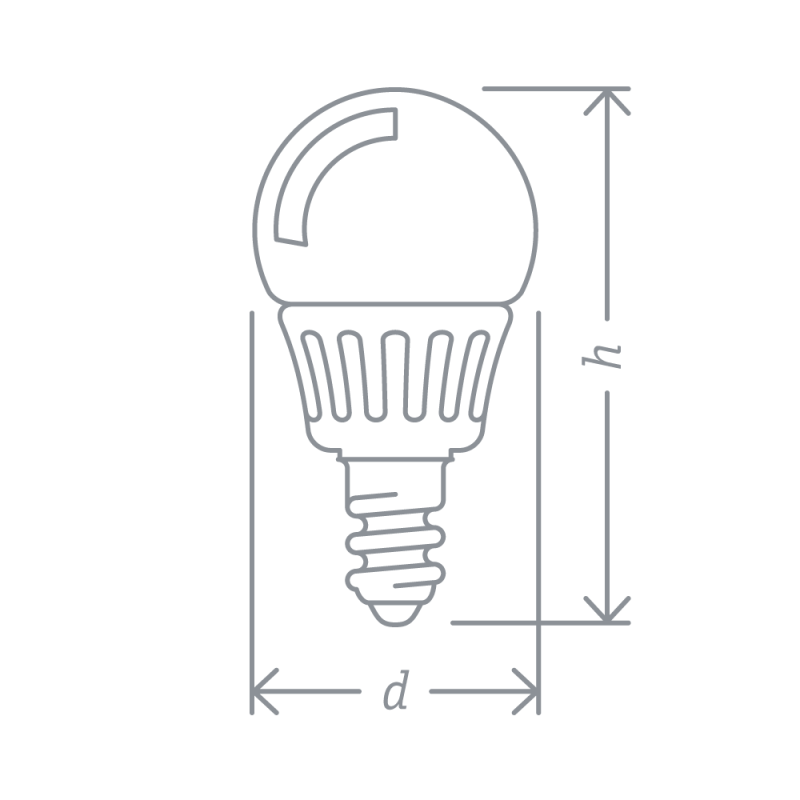 Лампа светодиодная 94 476 NLL-P-G45-5-230-2.7K-E14 5Вт шар 2700К тепл. бел. E14 330лм 220-240В Navigator 94476
