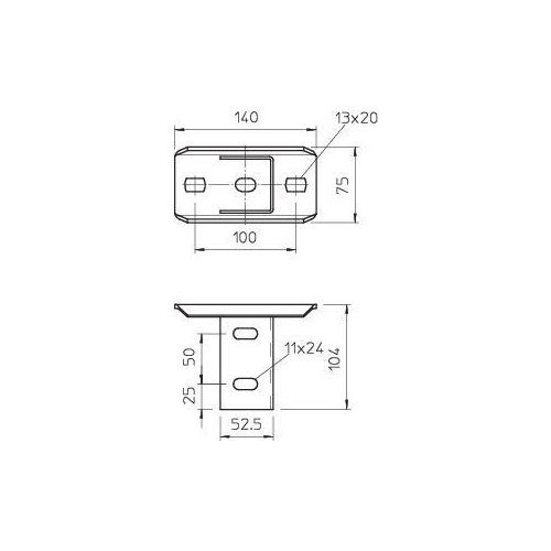 Траверса для стоек US 5 KUS 5 NOK VA4301 OBO 6348947