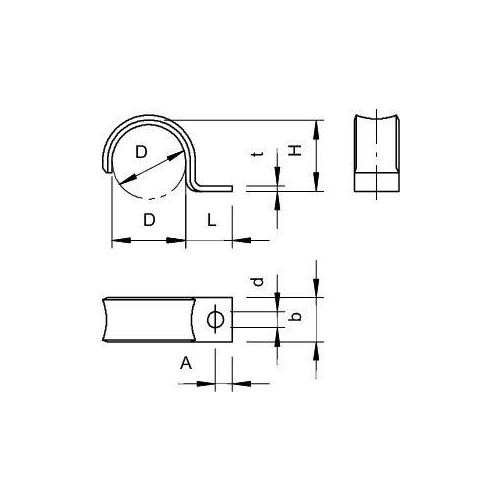 Скоба зажимная однолапковая d14мм WN 7855 A 14 OBO 1043242