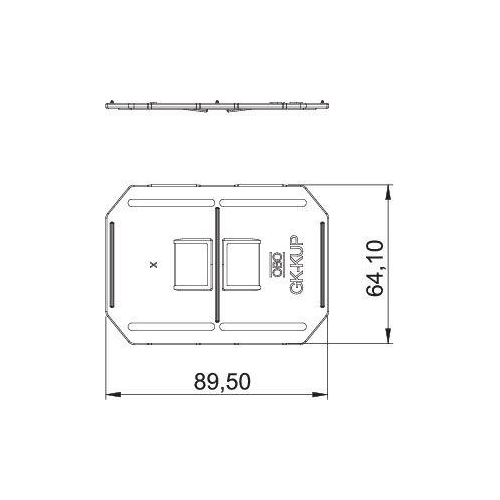 Пластина соединительная для короба свет. сер. GK-KUP OBO 6274650