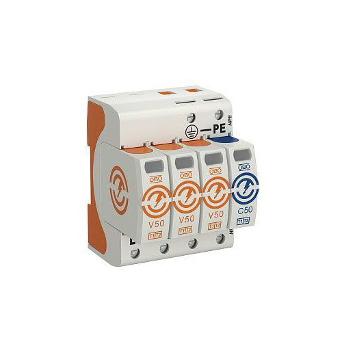 УЗИП для силовых сетей 3+NPE (Класс I+II), 280 В (V50-3+NPE-280)